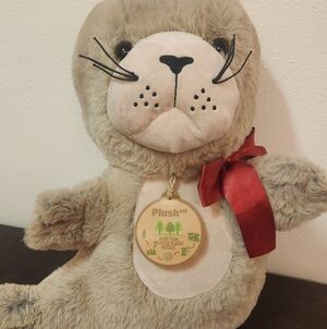 NWT Eco Plush Tan Seal Toy